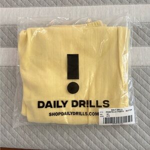 NWT Daily Drills Butter Yellow Pointelle Pants, size: M/L